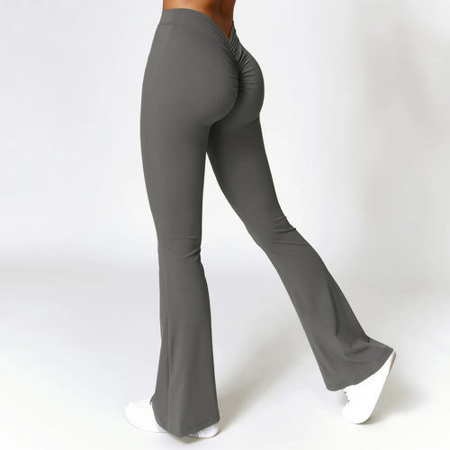 BootyContour Flare Leggings – High-Waist Scrunch Yoga Pants