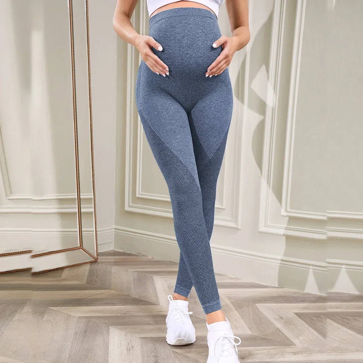 Women'S Maternity Leggings over the Belly Full Length Pregnancy Yoga Pants Active Wear Workout Leggings